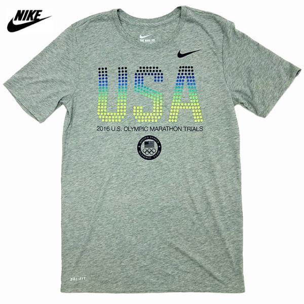 US限定 Nike DB SS Crew Run L.A. Tee ナイキ 2016マラソン代表選考...