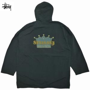 Used 80's Made in USA Vintage Old Stussy Crown Logo Coach Jacket オールド ステューシー クラウンロゴコーチジャケット 黒 アメリカ製 古着 80年代 M