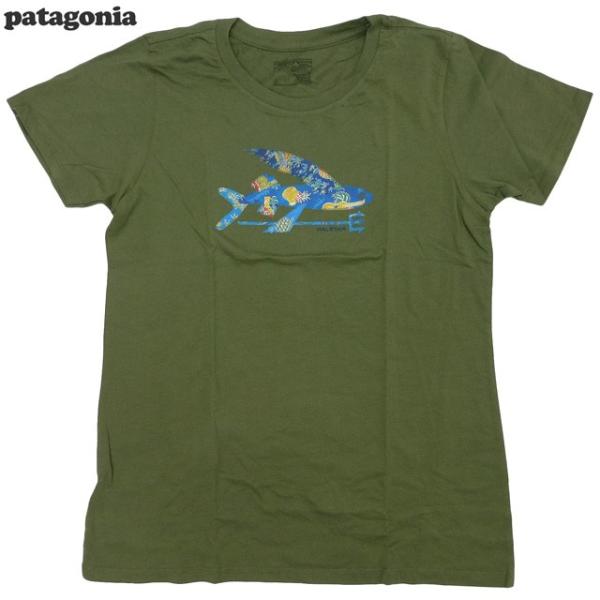 Women&apos;s Patagonia Isle Wild Flying Fish Cotton Tee...