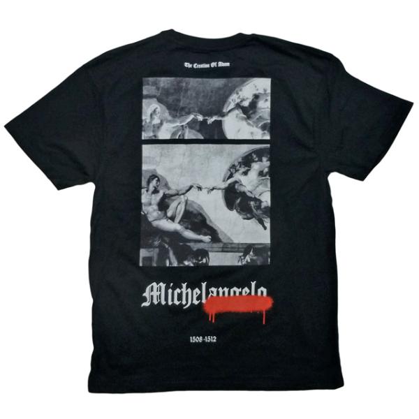 海外正規ライセンス Michaelangelo The Creation Of Adam Tee ミ...