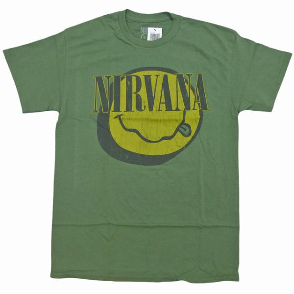 海外正規オフィシャル Nirvana Smile Face Logo Tee ニルヴァーナ スマイル...
