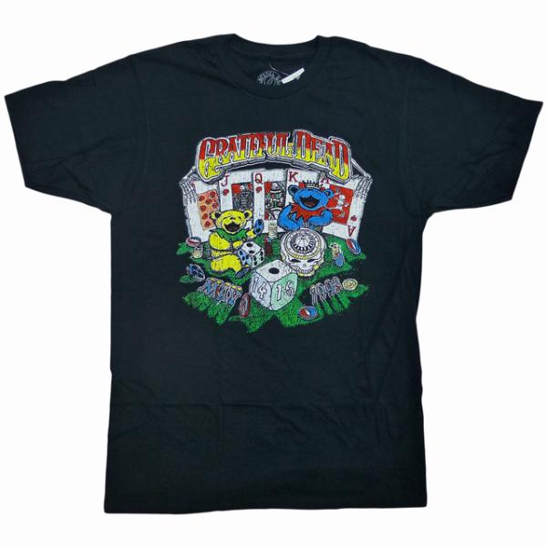 海外正規オフィシャル Grateful Dead Bears Poker Game Tee グレイト...