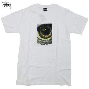 Stussy Acid Eye Tee ステューシー エイトボール ロゴ Tシャツ 半袖 カットソー 白 White【ゆうパケット対応】｜trickortreat