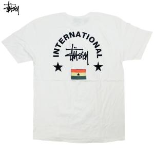 Stussy International Arc Tee ステューシー インターナショナル ストックロゴ スケート 半袖 Tシャツ ストリート ラスタ アーチ White 白【ゆうパケット対応】