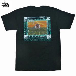 Stussy Mojave Tee ステューシー モハーヴェ砂漠 ストックロゴ スケート 半袖 Tシャツ ストリート ミステリアス 荒野 macOS Black 黒【ゆうパケット対応】