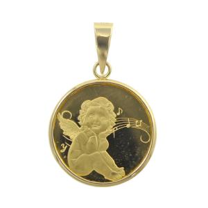 TRIDEA JEWELRY 純金 マリア k24 コイン 聖母 1g ペンダント 3g