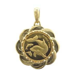 村*涼様 【希少・保証書付】テトラドラグマ銀貨 × K18枠 ペンダントトップ TRIDEA JEWELRY（トライディアジュエリー） K18 18金 ゴールド