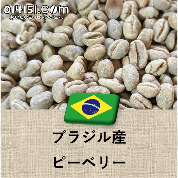 コーヒー生豆 ブラジル産 サントス ピーベリー 生豆 907g 2lbs 0.9kg 014151....