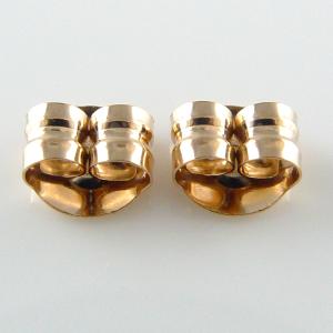 18金 ピンクゴールド ピアスキャッチ 地金 ...の詳細画像1