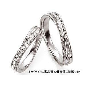 WishウィッシュWS607写真左Pt900プラチナリング結婚指輪マリッジ プレゼント ギフト｜trideacoltd