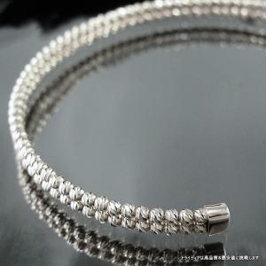 TRIDEA JEWELRY ミラーボール バングル 18金 ホワイトゴールド 13cm