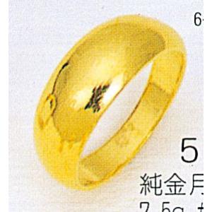 K24月形7g金マリッジリング結婚指輪TRK527 プレゼント ギフト｜trideacoltd