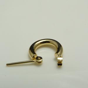 18金 フープピアス 小さめ 国産 幅2mm ...の詳細画像3