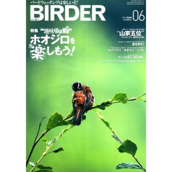 BIRDER (バーダー) 2008年 06月号 雑誌