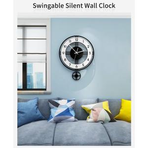 掛け時計 壁掛け時計 シンプル モダン 12インチ スイング アクリル　
