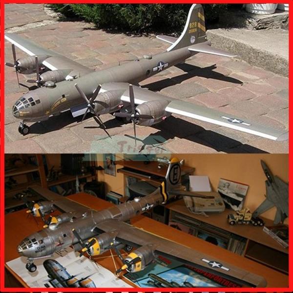 飛行機モデル 1:47 B-29 スーパーフォートレス ペーパークラフトキット 爆撃機 米国 アメリ...