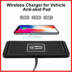 充電 ワイヤレス充電 携帯充電器 ドックス テーション パッド iphone 急速充電 ダッシュボード ホルダー スタンド 10ワット 2in1 非スリップ Hokerbat