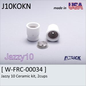 Tig溶接トーチ ノズル 軽量セラミックスカップ　FURICK CUP  Jazzy 10 Ceramic kit, 2cups (J10KOKN)｜trine-shop