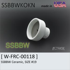 Tig溶接トーチ ノズル 軽量セラミックスカップ　FURICK CUP  SSBBW Ceramic, SIZE ＃19 (SSBBWKOKN)