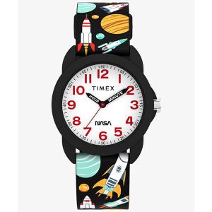 TIMEX タイメックス キッズ アナログ キッズウォッチ ブラック グラフィック シリコンストラップ TW2Y59800 キッズ用 腕時計 国内正規品 送料無料