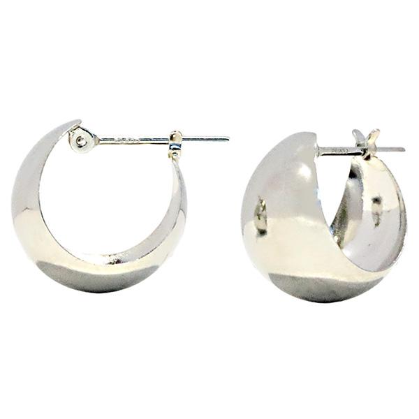 （pm1013）日本製 PT900 月甲ピアス 【10mm×13mm】 プラチナ pt900 pt ...