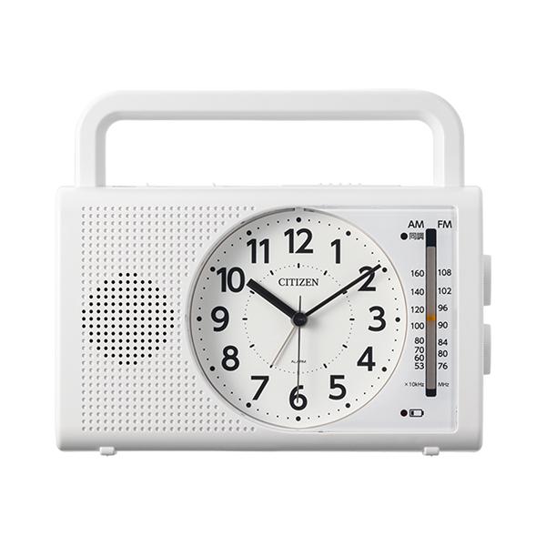 RHYTHM リズム CITIZEN シチズン 電子音目覚まし時計 AM/FMラジオ 懐中電灯 手動...