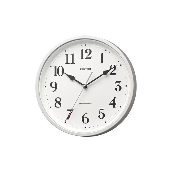 RHYTHM リズム 掛置兼用 電波時計 小振りサイズ 8MY566SR03 置き時計 掛け時計 国...