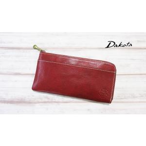 ダコタ Dakota 牛革 本革 レザー フォンス L字ファスナー 薄型 長財布 ロング ウォレット...