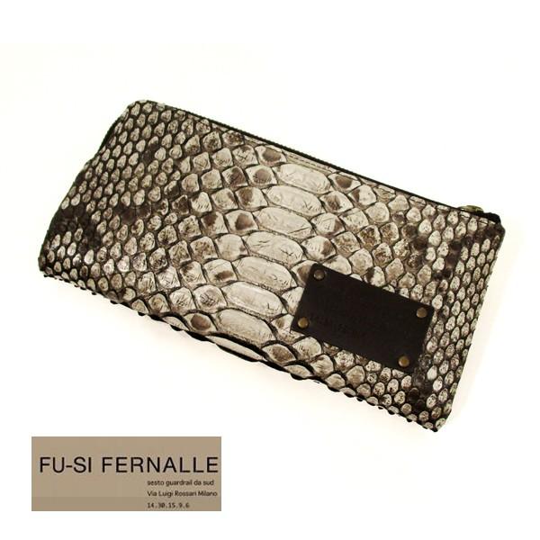 フーシフェルナーレ FU-SI FERNALLE G.B.python 蛇革 ヘビ革 ラムレザー 羊...