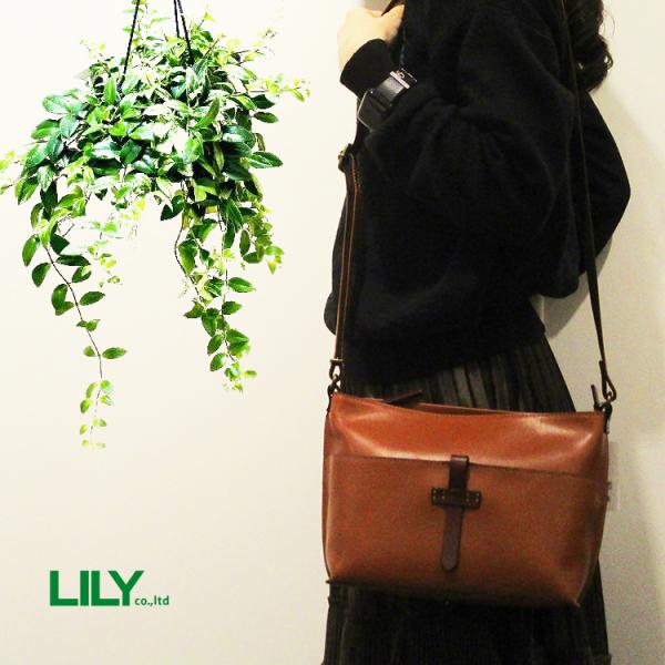 リリー LILY レッセフェール Laisser Faire 本革 レザー サーチ 牛革 ミニ ショ...