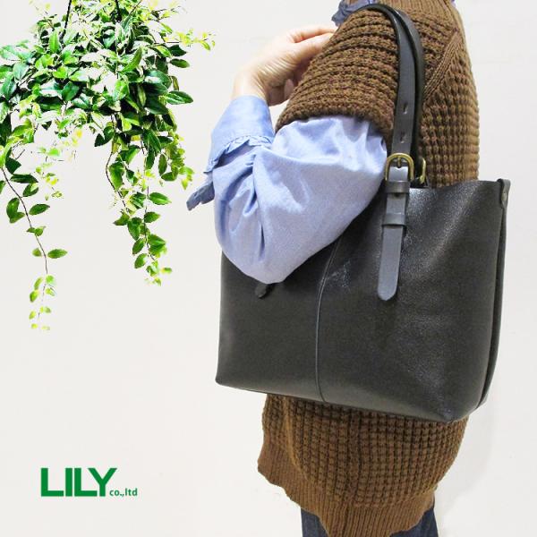 リリー LILY レッセフェール レザー 本革 牛革 リベル B5サイズ対応 肩掛け トートバッグ ...