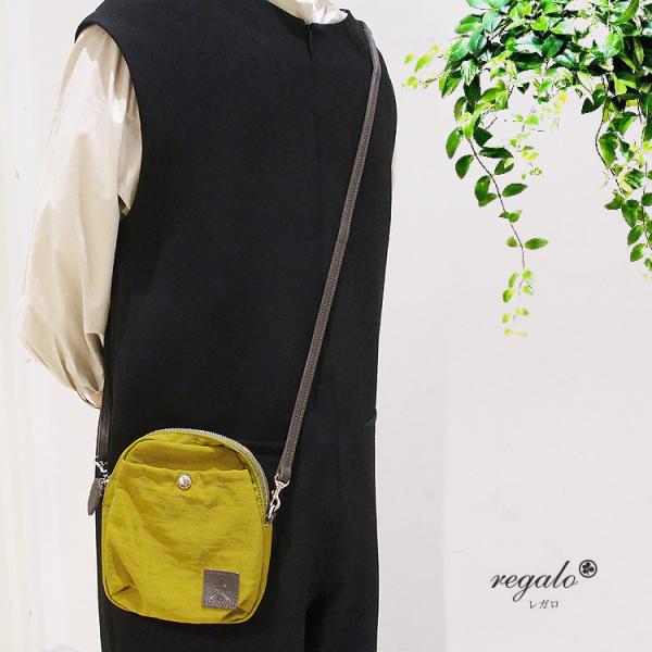 レガロ REGALO 本革 牛革 レザー ナイロン OS オーエス 2WAY ミニ ショルダーバッグ...