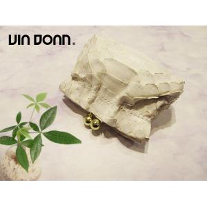 VIA DOAN ヴィア ドアン レザー 本革 Bran Python ブランパイソン ヘビ革 がま...