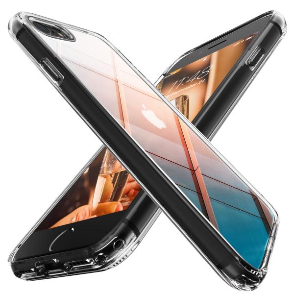 iPhone SE ケース 第3世代 第2世代 8 7 衝撃吸収 耐衝撃 米軍MIL規格準拠 クリア...