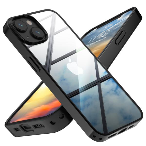 iPhone 14 ケース iPhone 13 ハイブリッド ブラック 耐衝撃 BESPER ベスパ...
