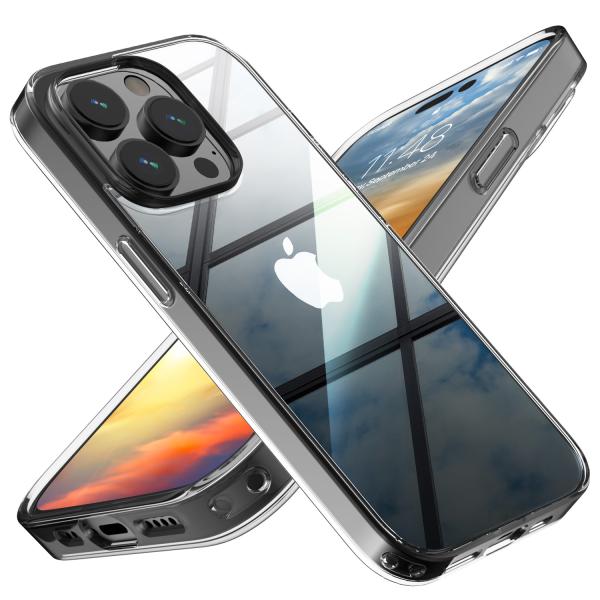 iPhone 14 Pro ケース ハイブリッド クリア 耐衝撃 BESPER ベスパー iphon...