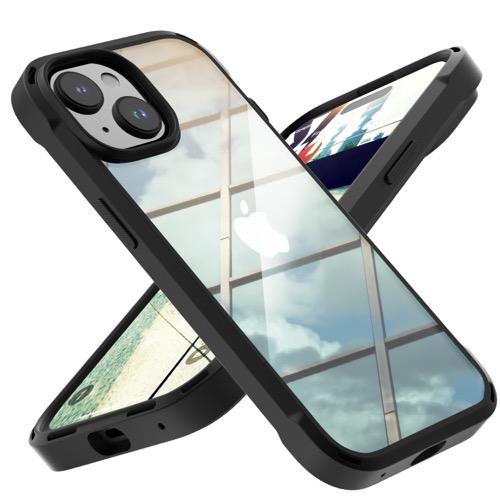 BESPER ベスパー iPhone 15 衝撃吸収 ハイブリッドケース-ブラック