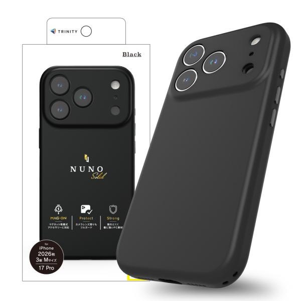 TRINITY トリニティ [NUNO] マグネット吸着式アクセサリー対応 背面シリコンレザーケース...