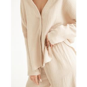 スーツ パジャマ パンツ Vネック ワイド シ...の詳細画像3