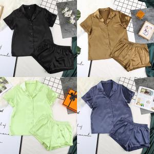スーツ ショーツ シャツ パジャマ 半袖 シル...の詳細画像4