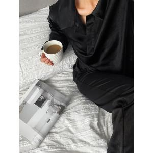 パンツスーツ パジャマ パンツ 黒 ブラック ...の詳細画像5