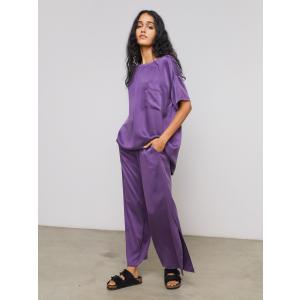 パンツスーツ パジャマ パンツ 半袖 スプリット...の商品画像