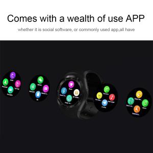 腕時計 青 ブルー スマートウォッチ メンズの詳細画像1