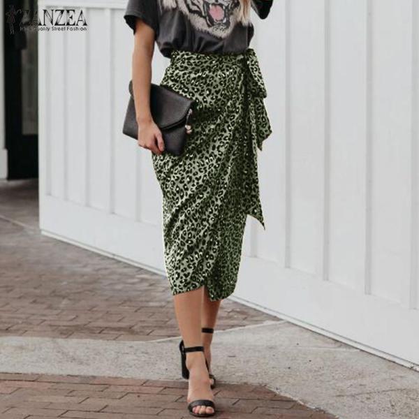 スカート エレガント レオパード ペンシル サマー おしゃれ かわいい セクシー 大人