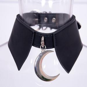 ペンダント ネックレス レザー 月 PUレザー...の詳細画像3