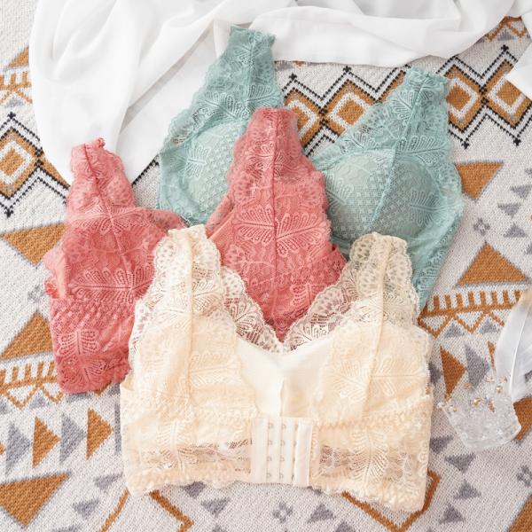 トップス ブラジャー レース ノースリーブ ストラップ プラスサイズ 大きめ プッシュアップ セクシ...