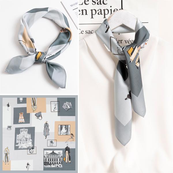 バンダナ スカーフ ショール スクエア シルク ショール レディース