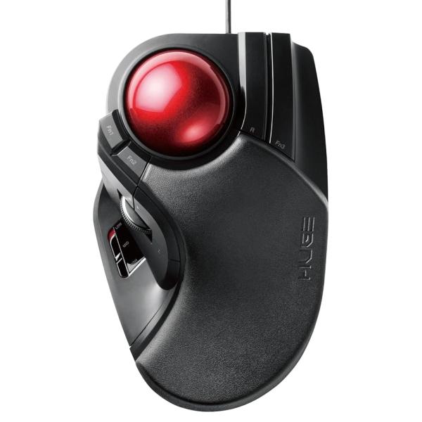 エレコム USB マウス 有線 トラックボール 大玉 8ボタン チルト機能 ブラック M-HT1UR...