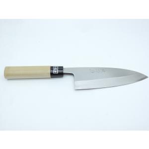 忠房 庖丁工房タダフサ ママ−シェフ ステン 開き庖丁135mm 天然木