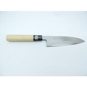忠房 庖丁工房タダフサ ママ−シェフ ステン 開き庖丁135mm 天然木